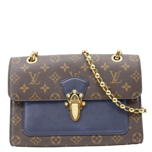 Louis Vuitton  Victoire Monogram Canvas Crossbody Bag Blue - Picture 1 of 14